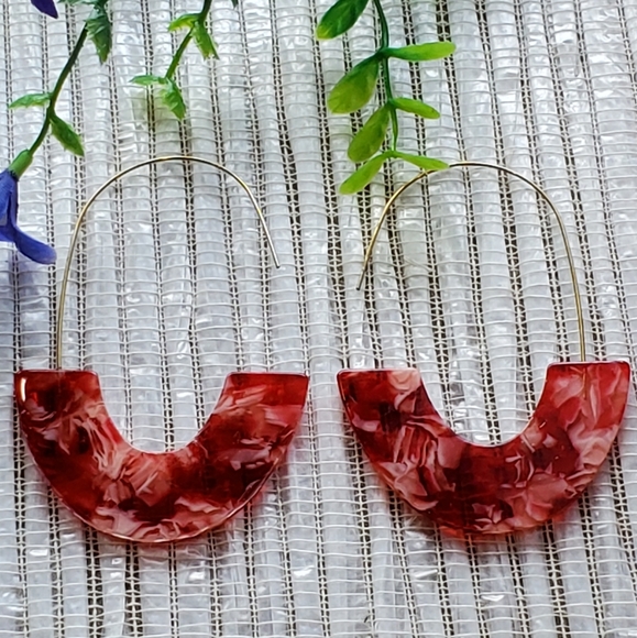 New fashion Wire Statement Acrylic Earrings - Picture 11 of 17